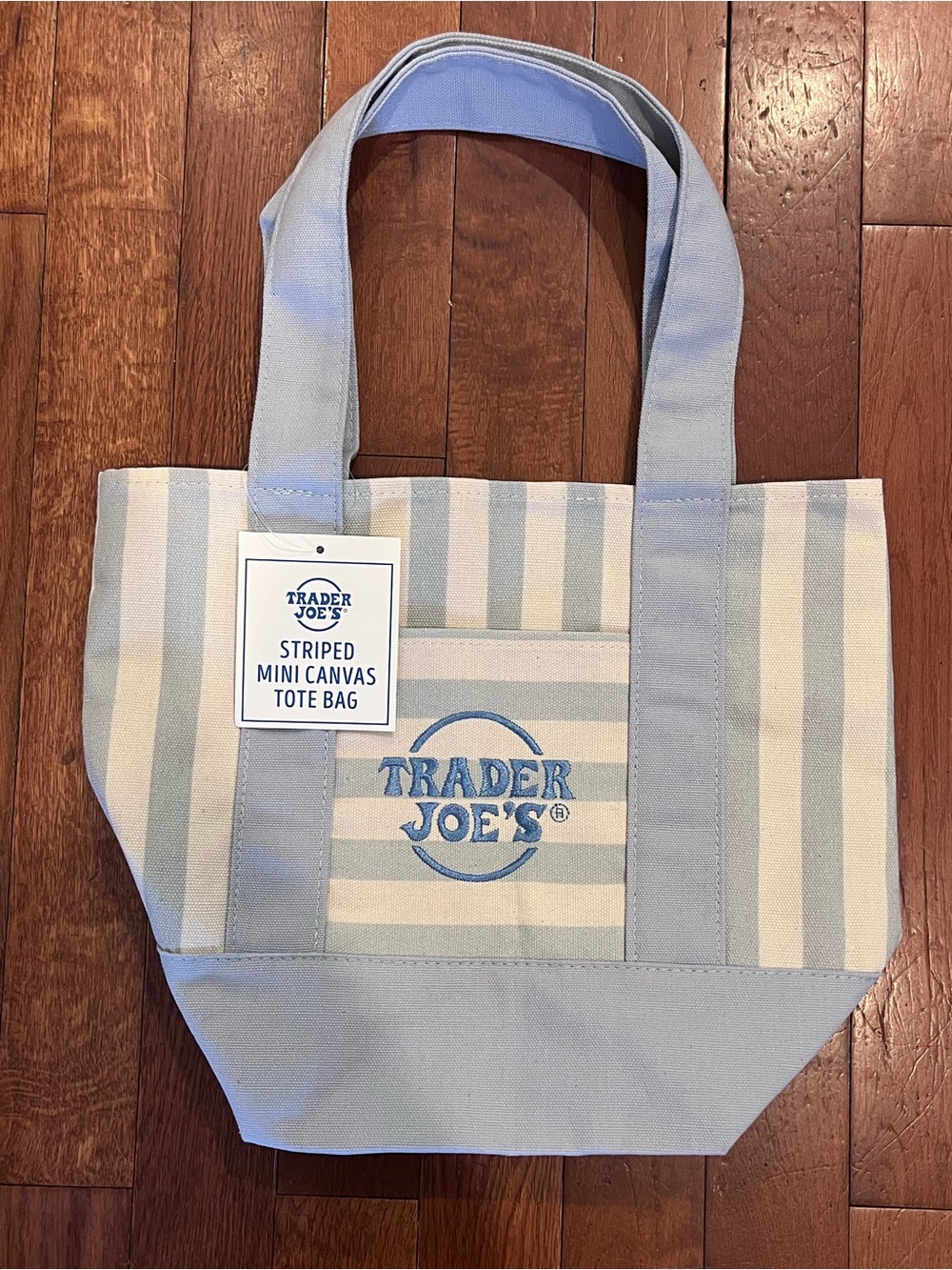 Trader Joe's Mini Canvas Tote Bag Set of 4 - Picture 2 of 6